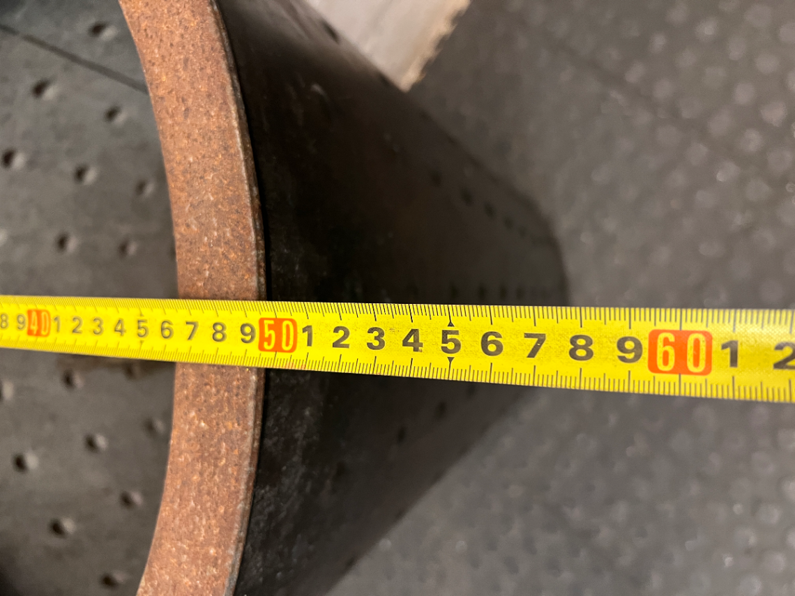 Tapered Studded Metal Plant Pot