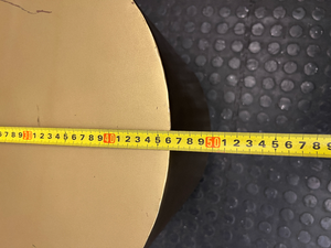 Round Gold Metallic Drum Side Table