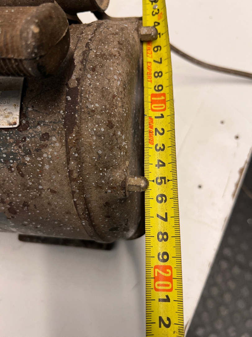 Vintage Portable Air Compressor with Pressure Gauge — Significant Wear and Surface Corrosion