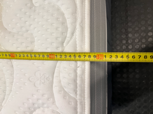 Double King Koil Mattress and Grey Upholstered Base