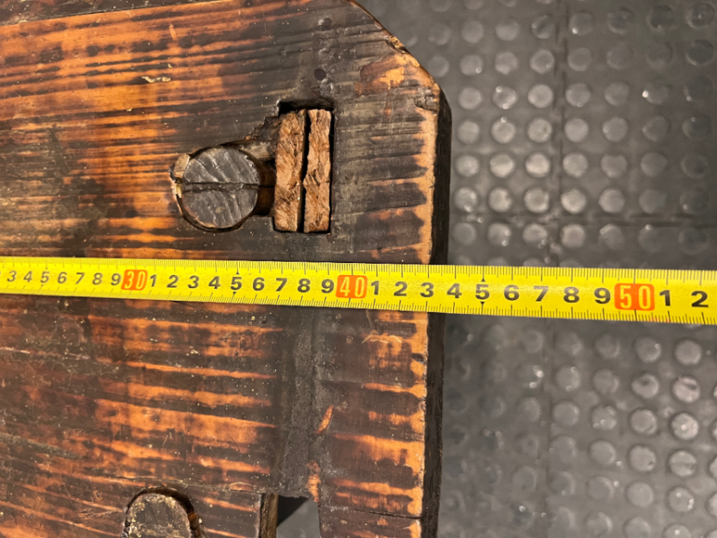 Rustic Hand-Carved Three-Legged Wooden Stool