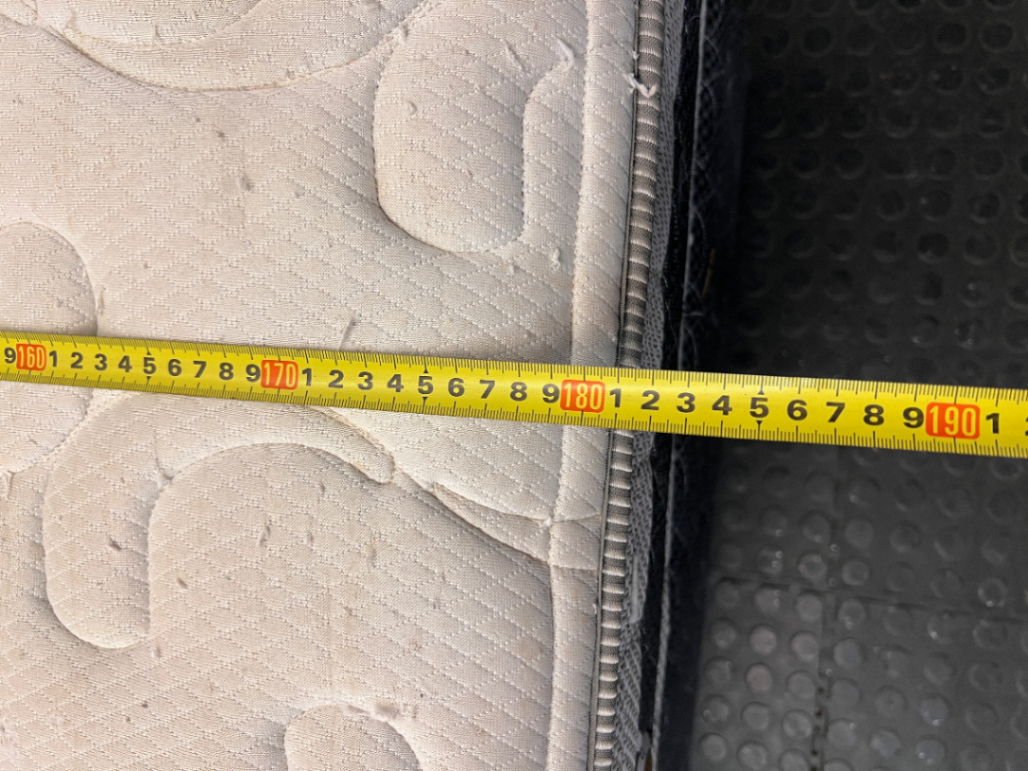 Sealy King Mattress and Split Base Set — Fair Condition