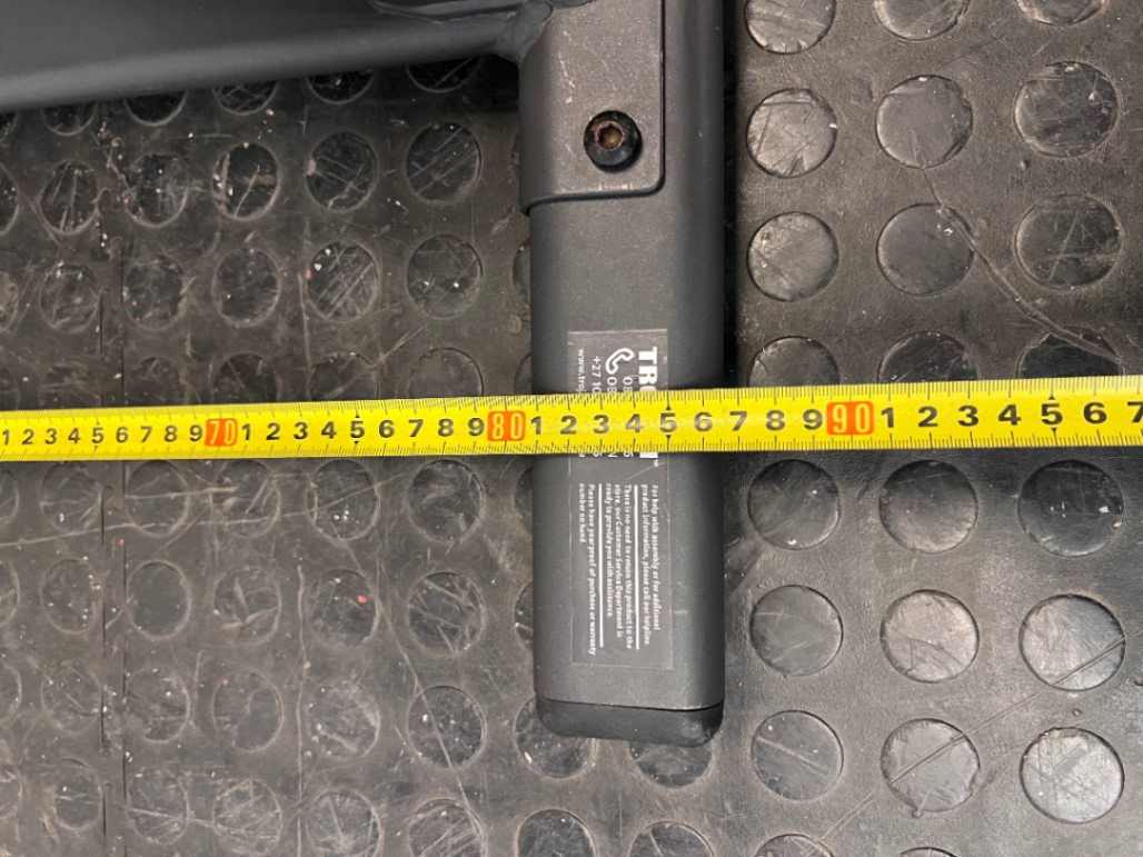 Trojan Spin 120 Exercise Bike in Dark Grey — Good Working Order; Missing Sticker on Wheel
