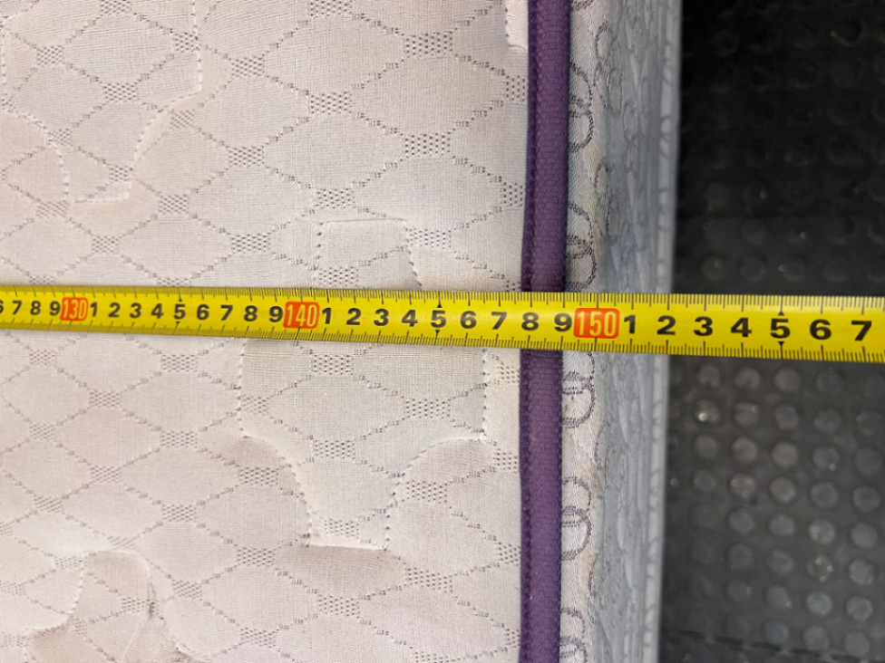 Queen Size Base Set with Fleur-de-lis Accents — Visible Surface Staining and Use
