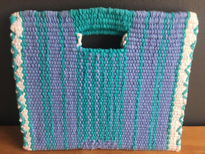 Turquoise Hand Woven Bag - 2ndhandwarehouse.com