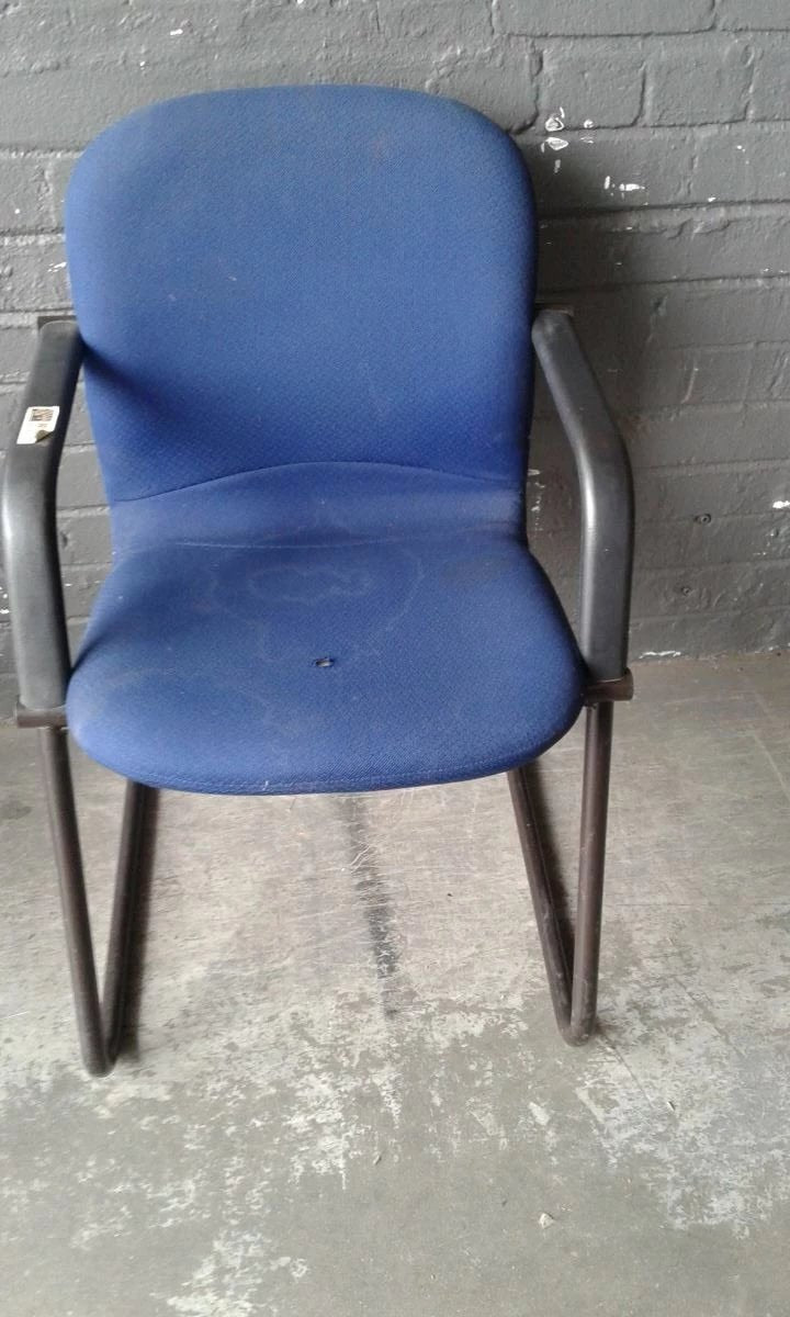 Blue Visitors Chair - 2ndhandwarehouse.com