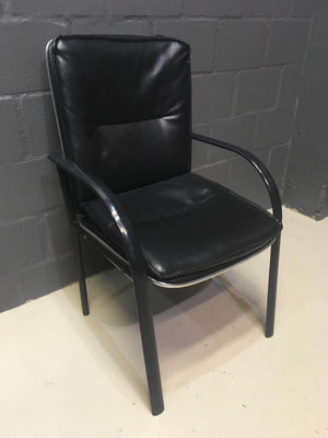 Pleather Visitors Chair - 2ndhandwarehouse.com