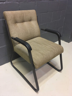 Beige Padded Visitors Chair - 2ndhandwarehouse.com