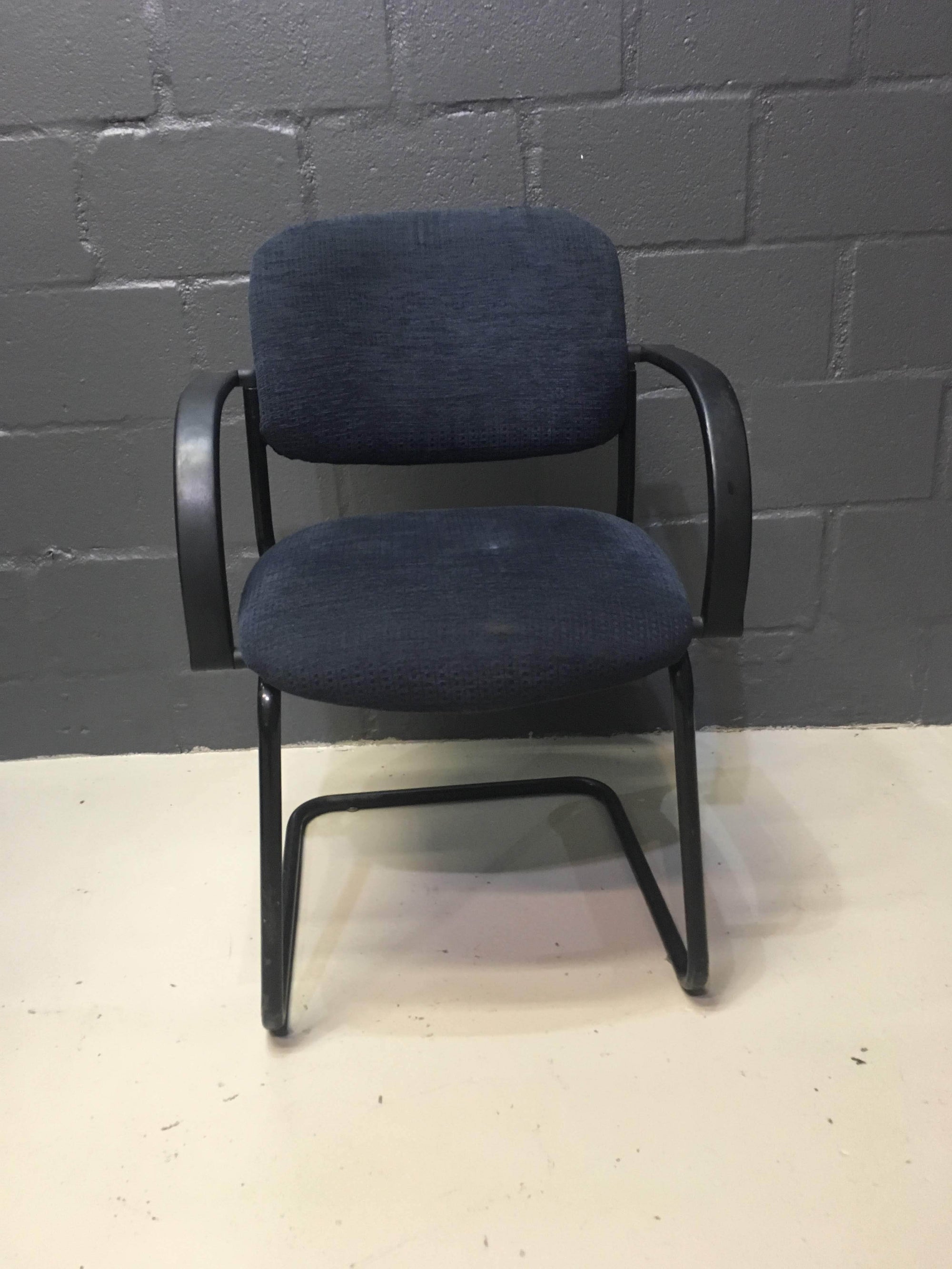 Blue Visitors Chair - 2ndhandwarehouse.com