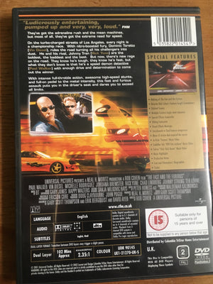 Fast And Furious- DVD - 2ndhandwarehouse.com