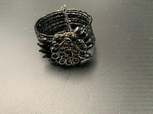 Black Beaded Bracelet - 2ndhandwarehouse.com