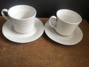White Cup And Saucer - 2ndhandwarehouse.com