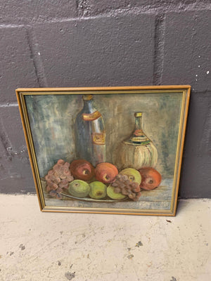 Framed Fruit Painting - 2ndhandwarehouse.com