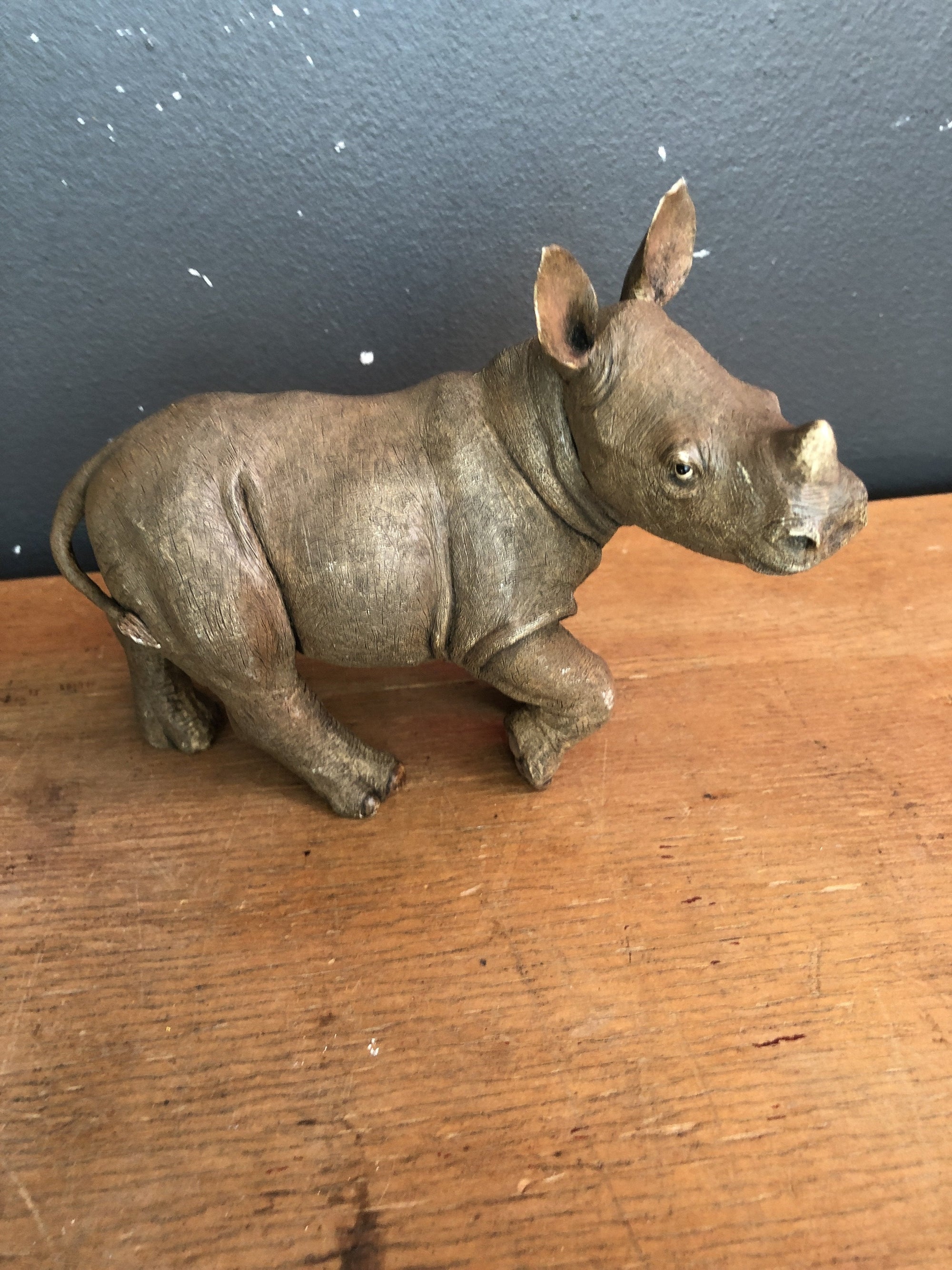 Baby Rhino Statue - 2ndhandwarehouse.com