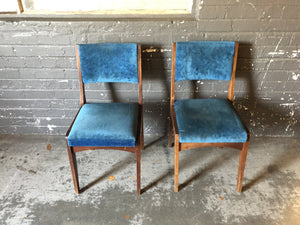 Teal Wooden Visitors Chair - 2ndhandwarehouse.com