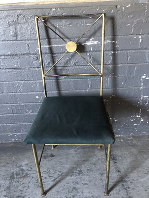 Metal Cushioned Dining Chair - 2ndhandwarehouse.com