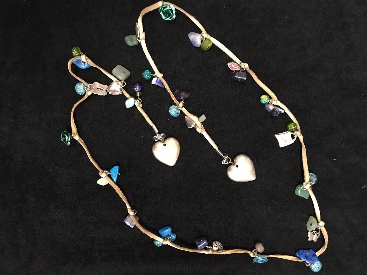 Wrap Bead/Stone Necklace - 2ndhandwarehouse.com