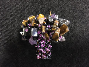 Beaded Purple Ring - 2ndhandwarehouse.com