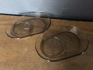 Grey glass Side plate - 2ndhandwarehouse.com