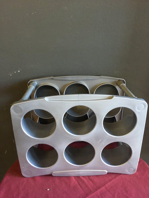 REDUCED - Grey Plastic Stackable Wine Rack - 2ndhandwarehouse.com