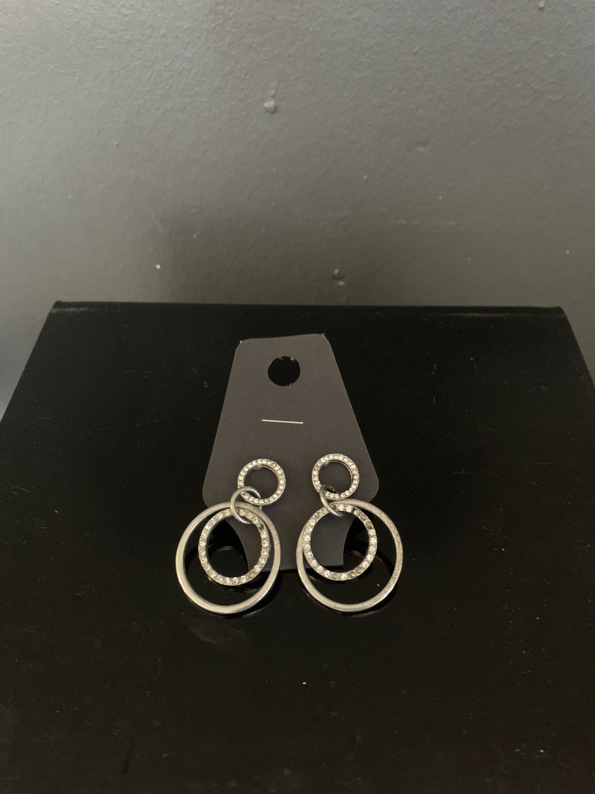 Studded Hoop Earrings - 2ndhandwarehouse.com