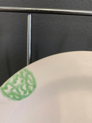Side Plate with Green Circles - 2ndhandwarehouse.com