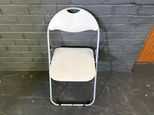 White Foldable Chair - 2ndhandwarehouse.com