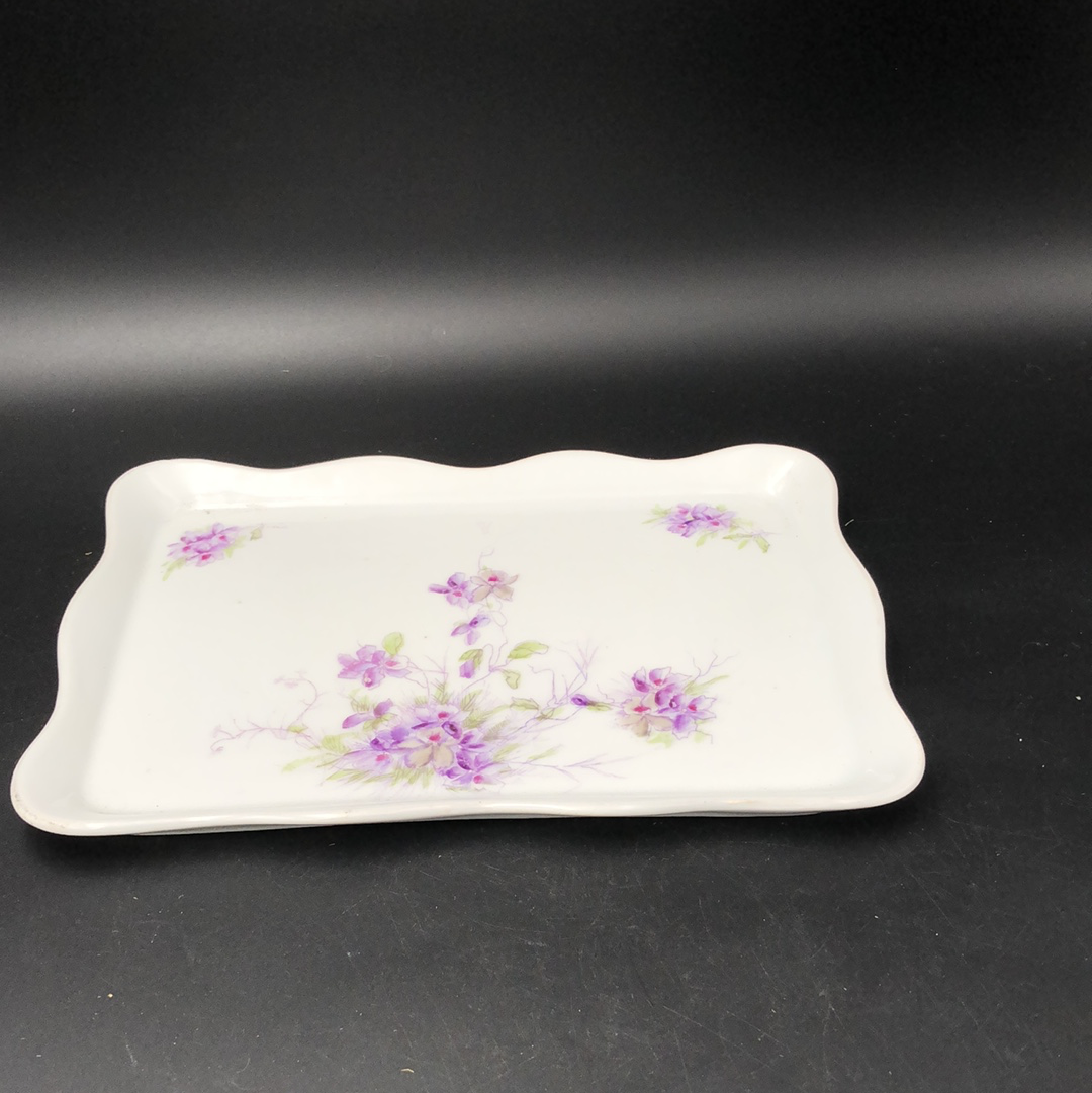 Small floral tray - 2ndhandwarehouse.com