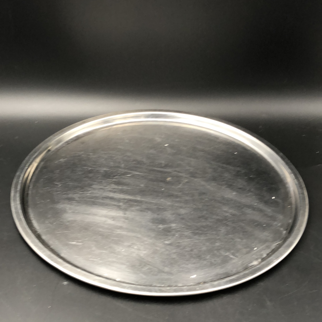 Silver round tray - 2ndhandwarehouse.com