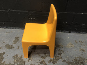 Kid plastic chair in orange