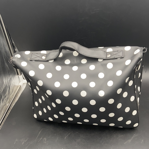 Black with white dots bag