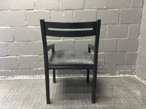 Dark misty grey cushioned Chair