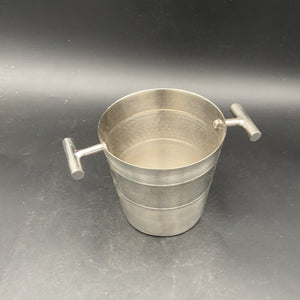 Silver small bucket with handles