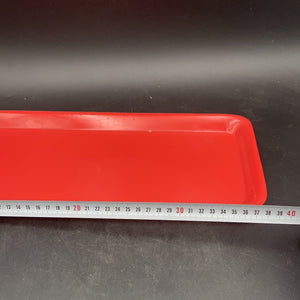 Red narrow tray