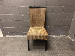 Wicker Dining Chair in Brown