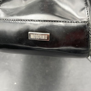 Moschino Patent Black Handbag