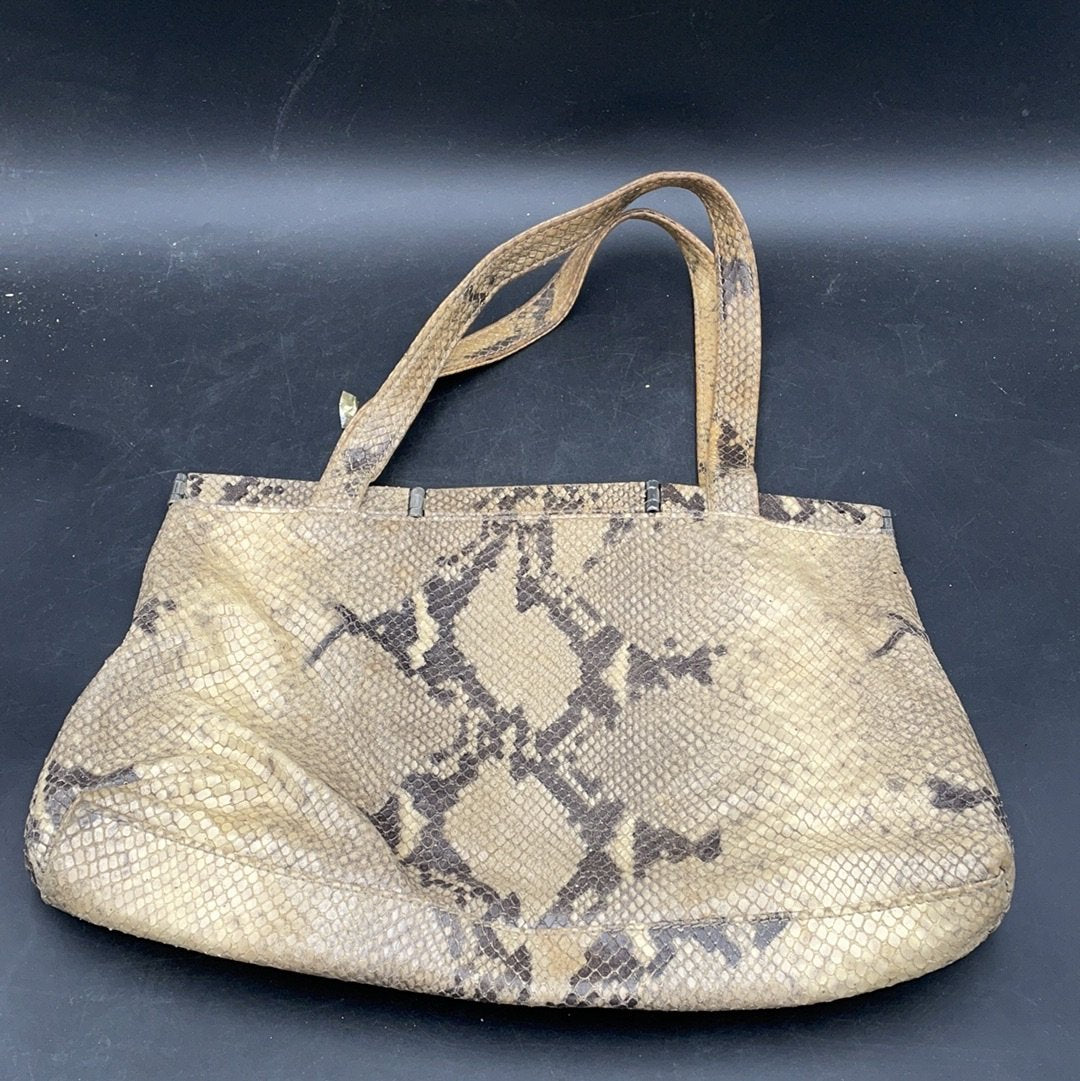 Snake skin vintage handbag
