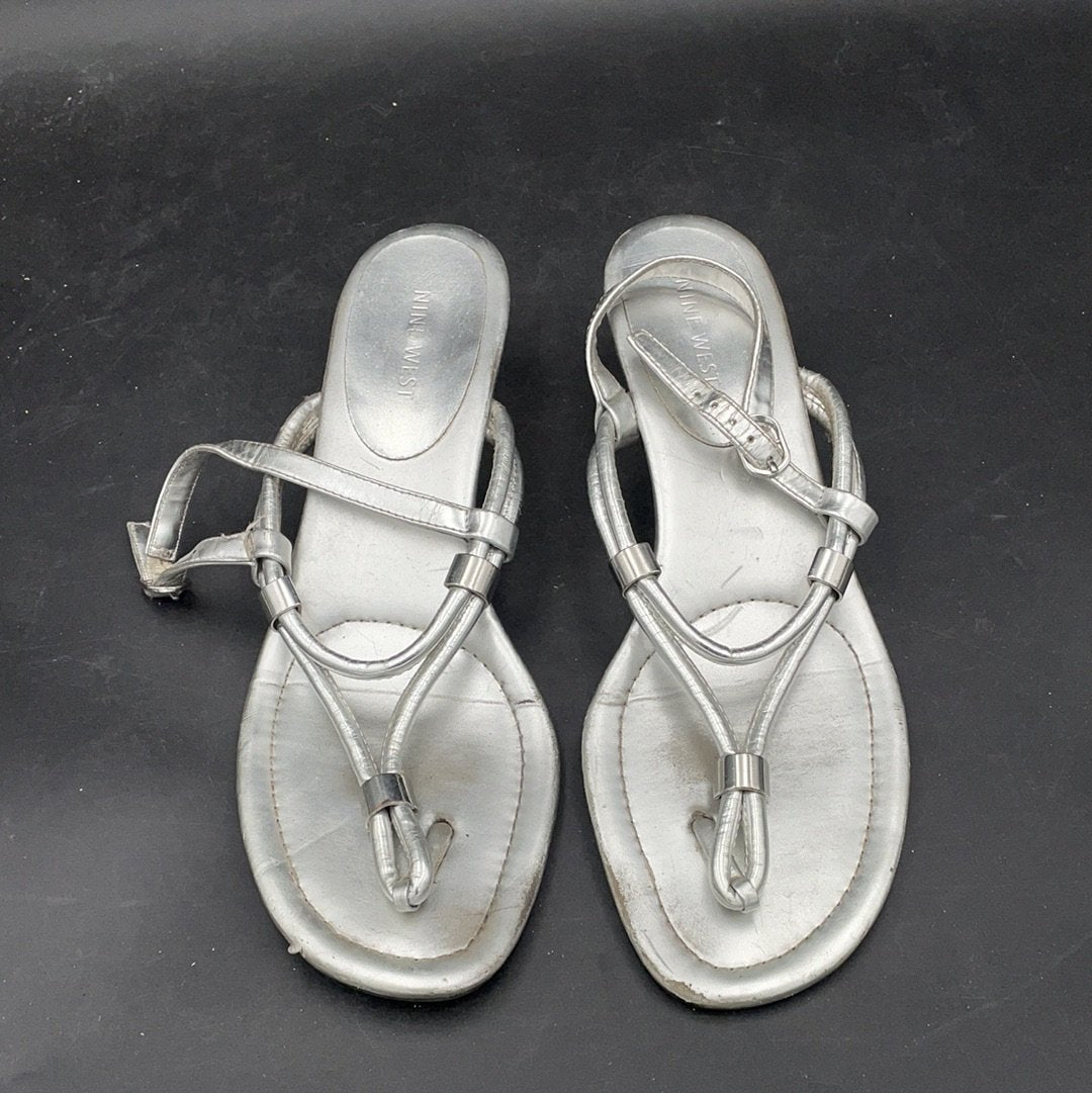 Silver sandal Nine West