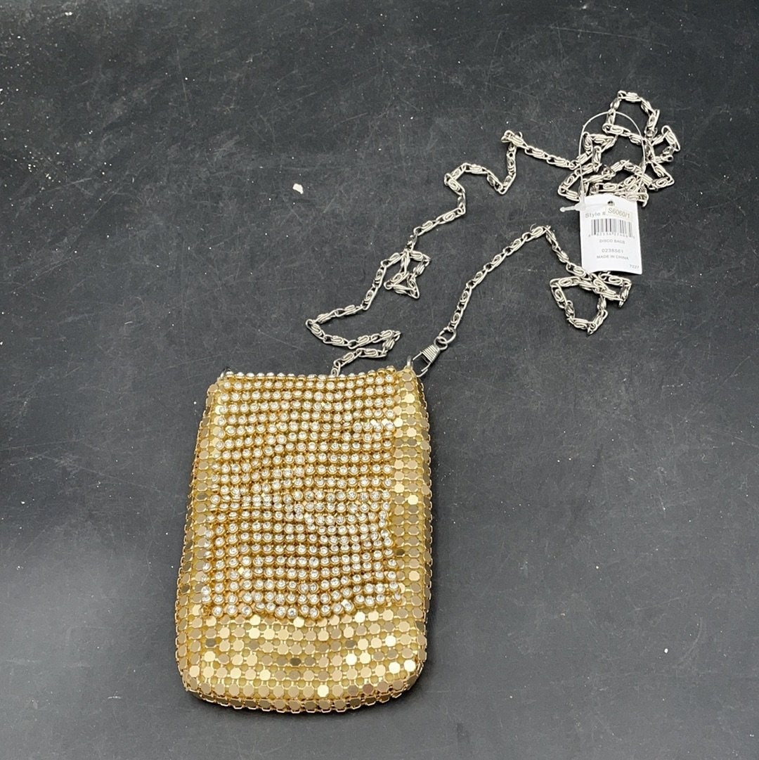 Tiny Phone gold bag