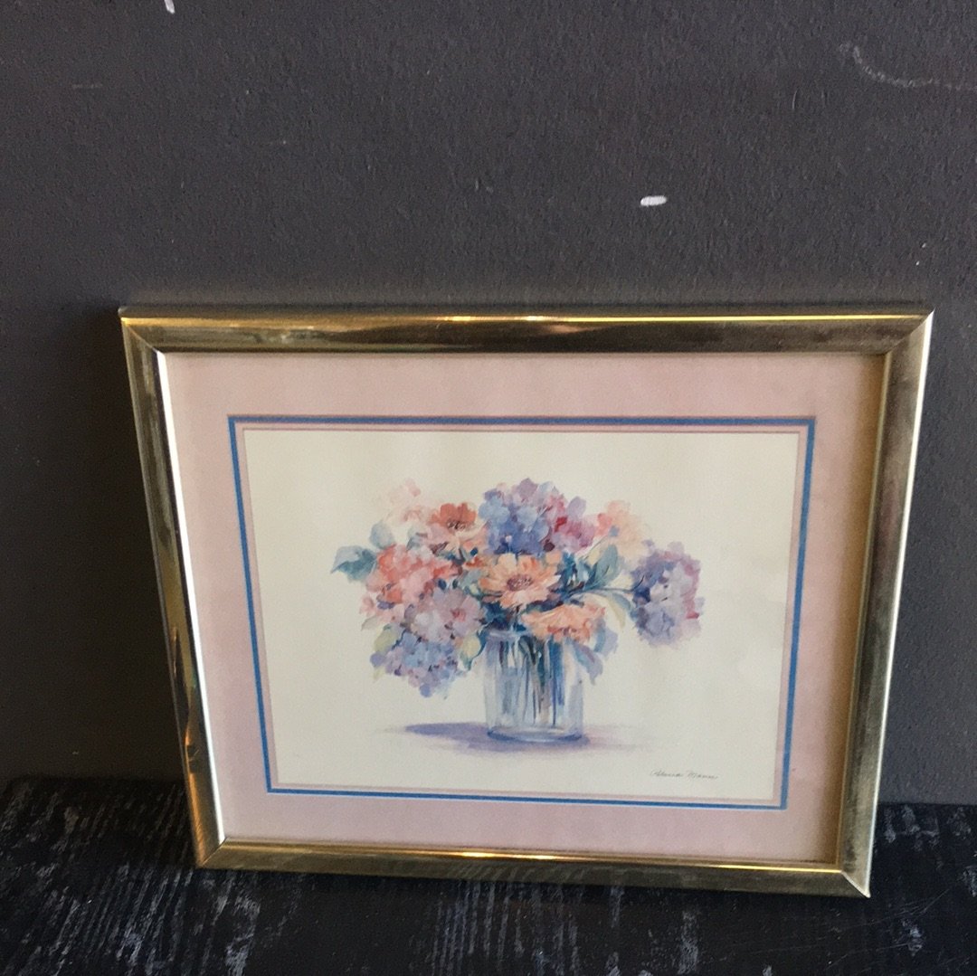 Flowers in a pot frame - 2ndhandwarehouse.com
