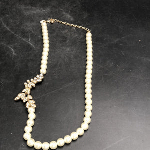 Beaded  and gold neck  chain