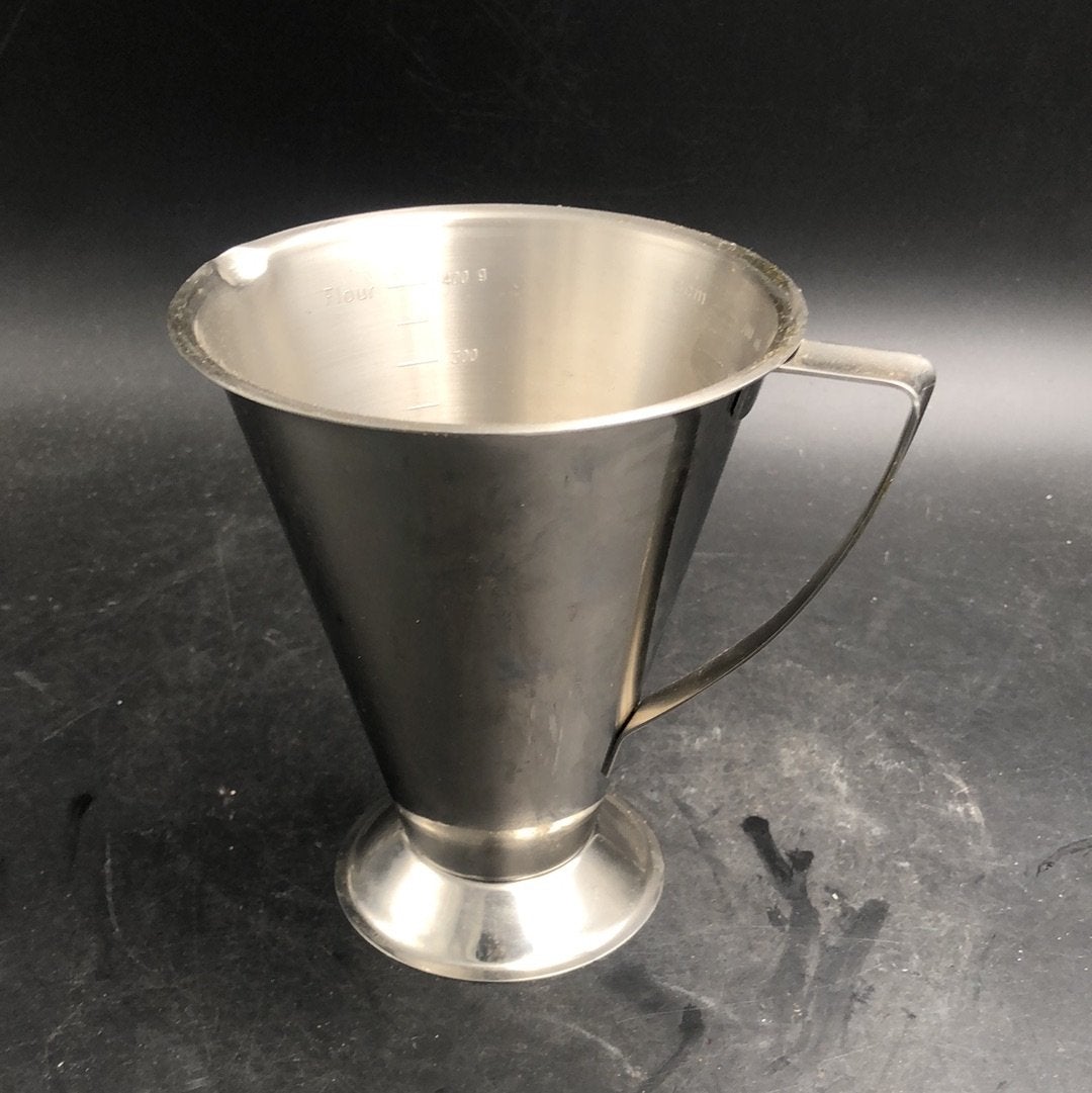 Silver measuring jug