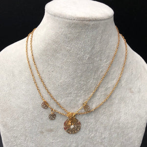 Set of gold Neck chain and bracelet