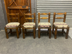 Log Patterned Dining Chair -REDUCED