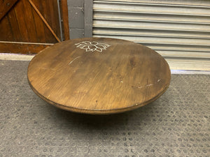 Round Coffee Table with hidden Compartment -REDUCED
