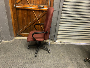 Maroon High Back Office Chair -REDUCED