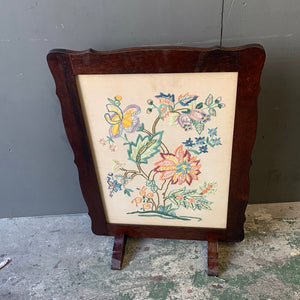 Embroidered Fire Screen -REDUCED
