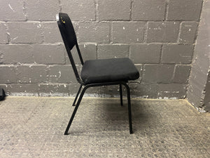Black Stackable Visitors Chair (slight damage)