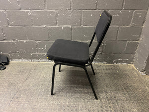 Black Stackable Visitors Chair (slight damage)