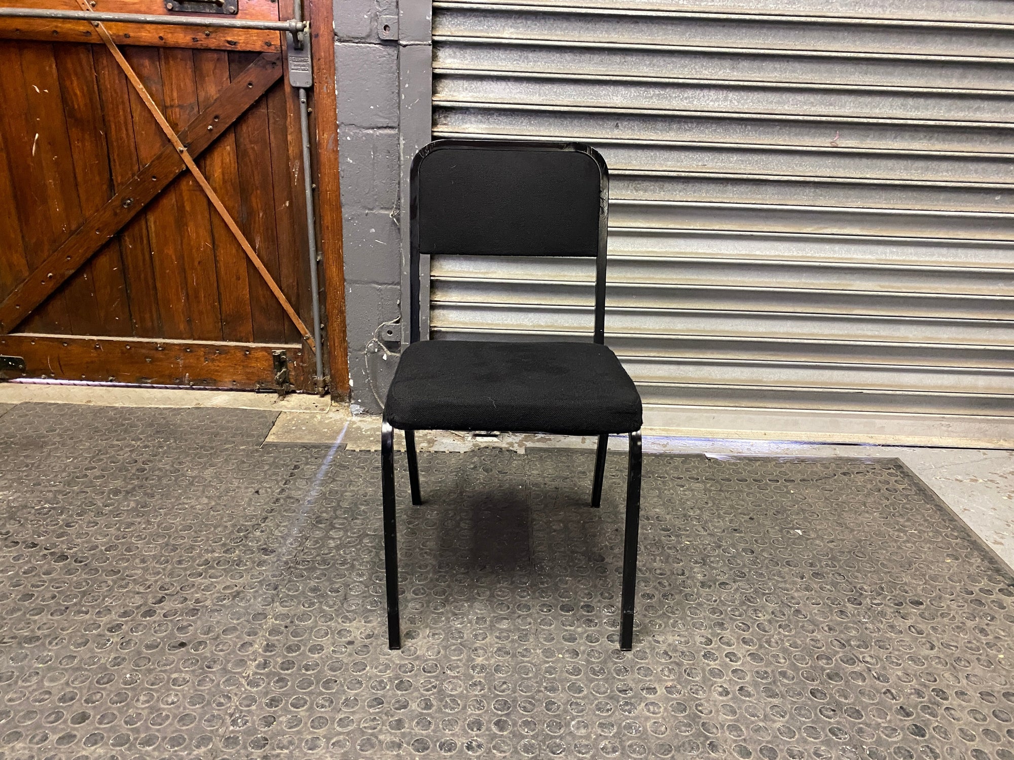 Black Stackable Visitors Chair - PRICE DROP